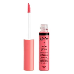 Nyx Professional Makeup Brillo De Labios Butter Gloss No Pegajoso, 3 Duraznos Y Crema, 0,27 Fl Oz