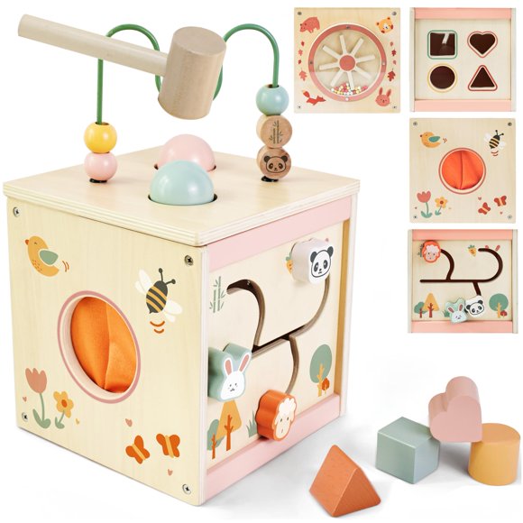 Cubo de Actividades MILEFUN 7 en 1 Montessori para Niños Pequeños
