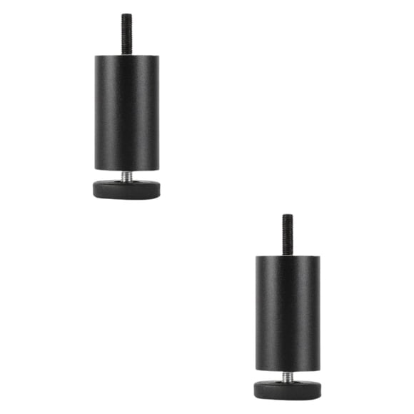 2x Muebles Ajustables Patas De Aleación De Aluminio Patas De Soporte Para La Cama De Silla De Sofá 18 Cm Negro