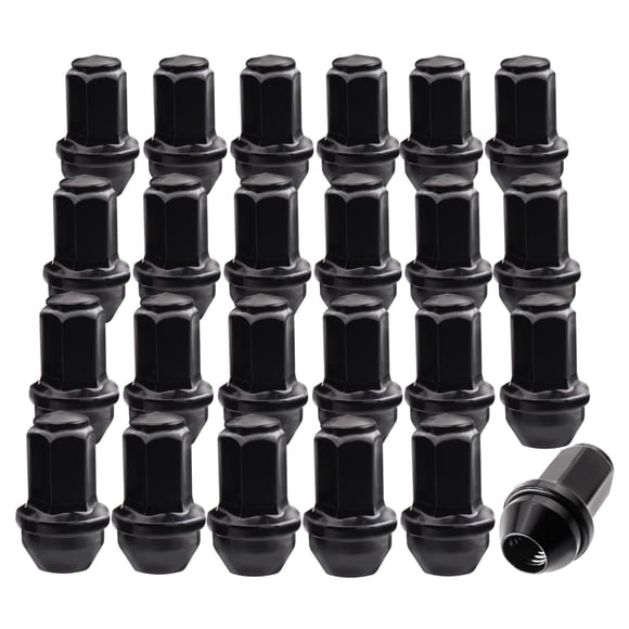 Juego de 24 tuercas de rueda Gdydi M14X2.0 13/16” (54 mm) negras