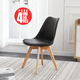 thumbnail image 1 of Pack 4 Sillas Tulip Eames Dsw NEGRO, 1 of 7