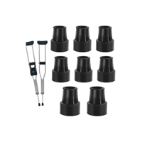 Genérico - Pack 8 Protectora Interior Antideslizante Muleta Bastón 18Mm