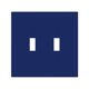 thumbnail image 1 of Cubierta decorativa para interruptor de luz Oilbiexn azul marino de 2 módulos, 1 of 8