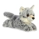 thumbnail image 1 of Adorable miniflopsie™ Winter Wolf™ de peluche Aurora®, 1 of 4