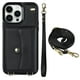 thumbnail image 1 of Crossbody PU Leather Wallet Case For IPhone 14 13 12 Mini 11 Pro X XS Max XR 8 7 SE 2020 2022 Card Slots Magnetic Lanyard Phone Cover, 1 of 3