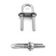 thumbnail image 4 of Tornillo en U para amarre en forma de popa para barco marino QWORK, acero inoxidable, 4 of 8
