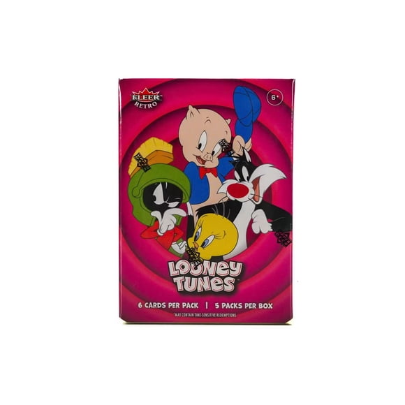 Caja de cartas coleccionables Upper Deck Fleer Retro Looney Tunes, paquete de 5