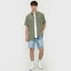 thumbnail image 4 of Guayabera Hombre Viscosa Sólida Verde Corona, 4 of 5