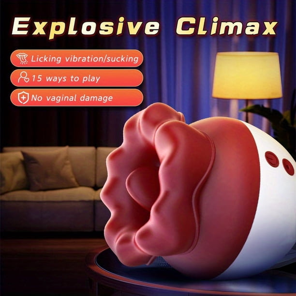 1pc Rechargeable Silicone Tongue Suction Masturbation Device for Women - Fully Automatic Massager with Vibrations for Pleasure and Orgasm