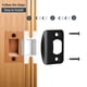 thumbnail image 3 of Placa de cerradero para puerta Newlaking, negro mate, ajustable, 1 pieza, 3 of 8