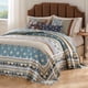 thumbnail image 3 of Juego de ropa de cama Greenland Home Thalia acolchado Jumbo Queen Blue, 3 of 7