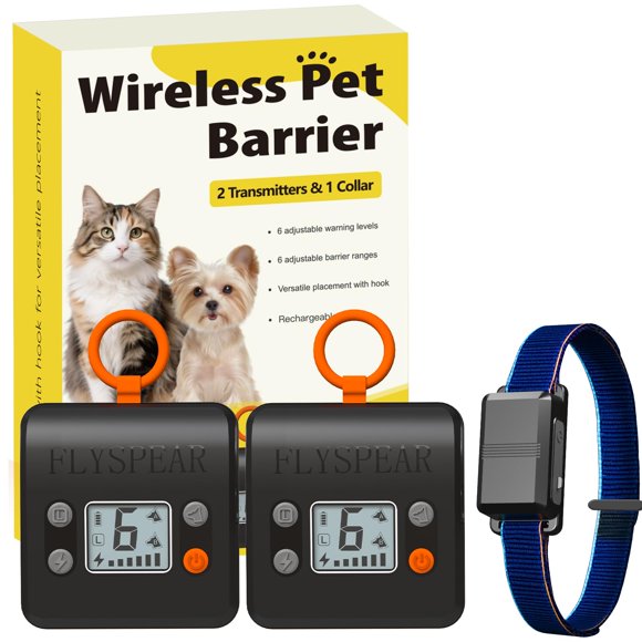 Barrera para Gatos FLYSPEAR Inalámbrica Recargable con 2 Transmisores