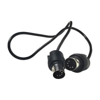 Magideal - Cable De Extensión De Audio Cable Midi Convertidor De Órgano Sintetizador Tarjeta De Sonido Línea Musical De Ángulo Recto Doble Uso Midi A 0 5 Millones 05 Millones