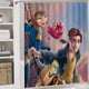 thumbnail image 5 of Planeta del tesoro-theme 4-Piece Shower Curtain Set with Rugs, Waterproof Bathroom Decor Set Includes Bath Mat, U-Shaped Rug, Toilet Lid Cover and Curtain with Hooks, 5 of 6