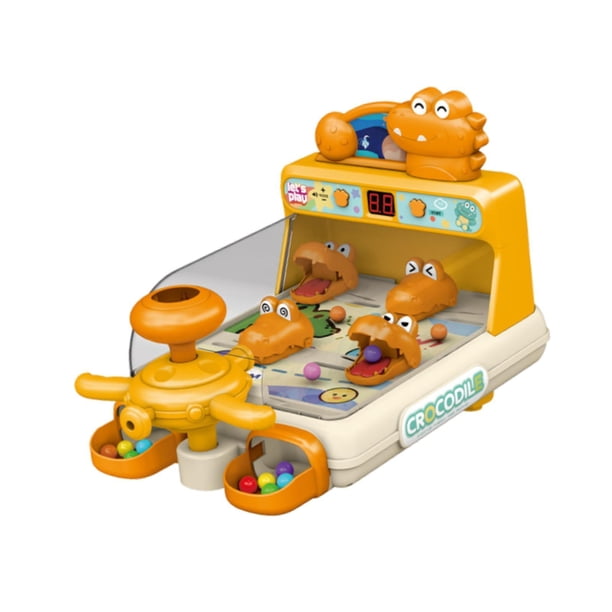 Máquina de Pinball, Juego de Interacción entre Padres E Hijos, Juego de Pinball de Mesa Electrónico Portátil, Juguete Educativo para Niños de 3 4 5 6 naranja
