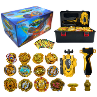 Linea Sport - Juguete Beyblade Set 12 Unidades Con Maleta Y Lanzador