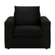 thumbnail image 1 of Sofa Kendy 1c Felpa 30 Negro, 1 of 5