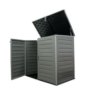 Bodega Multiuso Tipo Baúl Para Jardín Negro 82X140X125Cm 1170 Litros Qrubber