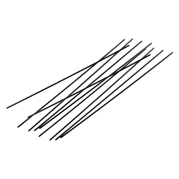 Juego de 10 Tubos de Fibra de Carbono, Accesorios para Proyectos DIY, Barras de Fibra para Ejes de Equipos de PC y Cuadricópteros RC, 3x500mm