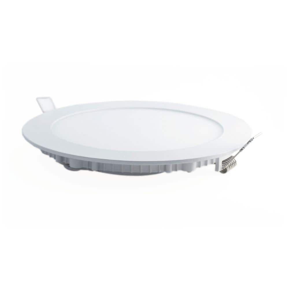 Megabright - Panel Led Redondo Embutido 12w/3000k