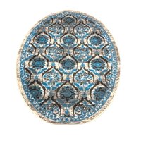 Home Fashion.Cl - Alfombra Ovalada Celeste 150X200 Cm Antideslizante