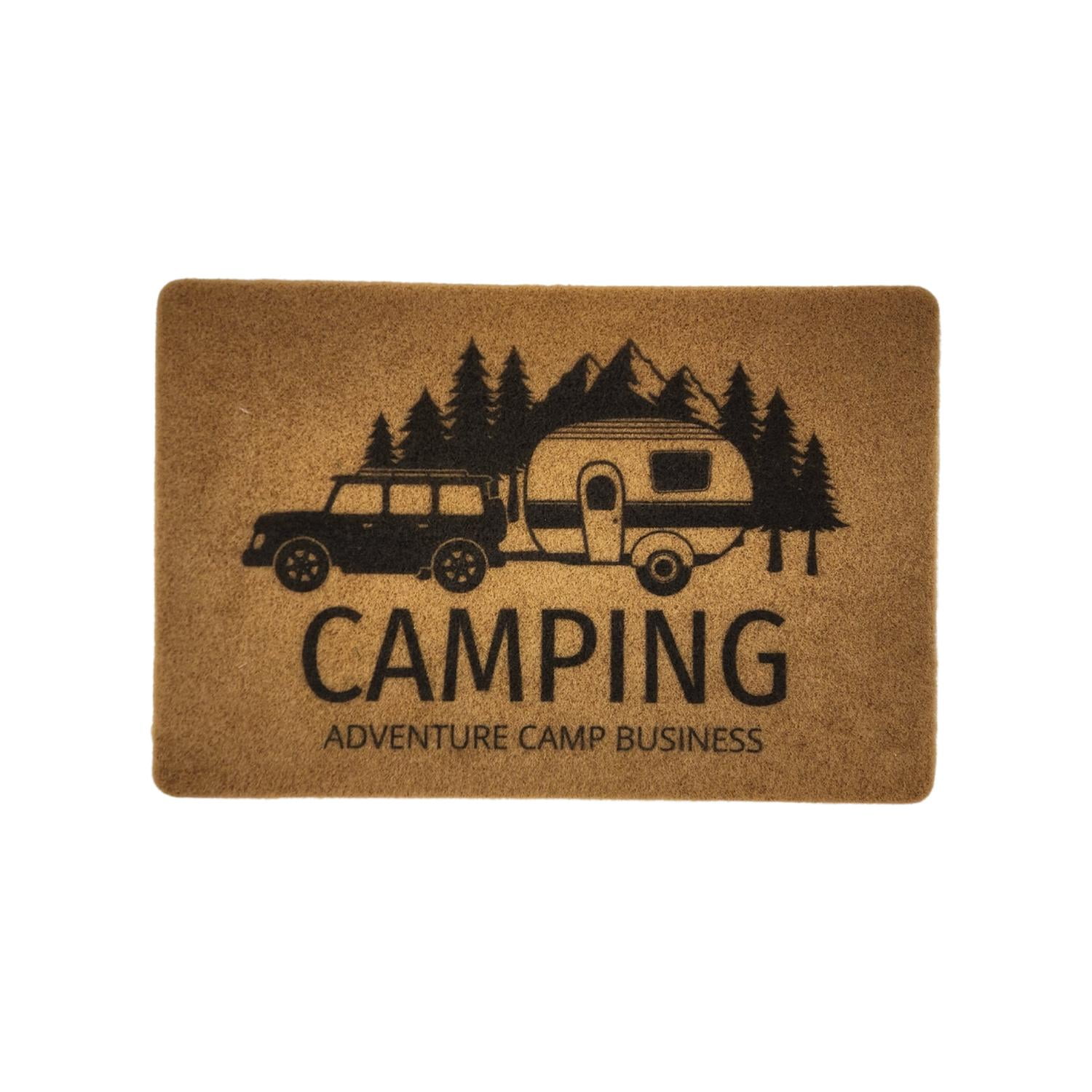 Fliperex - Alfombra Limpia Pies Felpudo Alfombra De Fibra Welcome Cafe