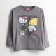 thumbnail image 1 of Polera Manga Larga Niña Mosaico Gris Hello Kitty, 1 of 3