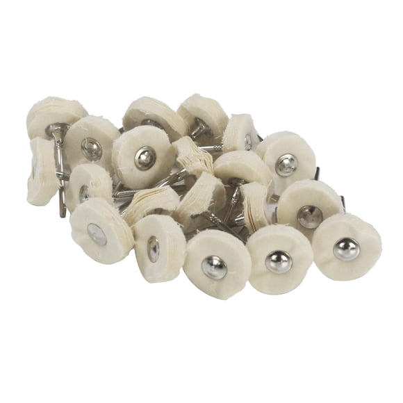 Ruedas Abrasivas Luo ke 20 Piezas Mini Ruedas de Pulido de Algodón 22 mm