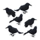thumbnail image 1 of 6x simulación de cuervos de Halloween, accesorios de pájaros, cuervos con plumas negras, cuervos de Halloween y decoración para decoración del hogar, 1 of 5
