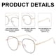 thumbnail image 3 of Gafas Blu-ray, gafas para leer/jugar/usar el ordenador/teléfono, gafas poligonales antifatiga, 3 of 5