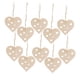 thumbnail image 3 of 10 Piezas De Corazón De Madera Inacabado Rebanadas Corte Colgante Decoración De La Boda Style03, 3 of 5