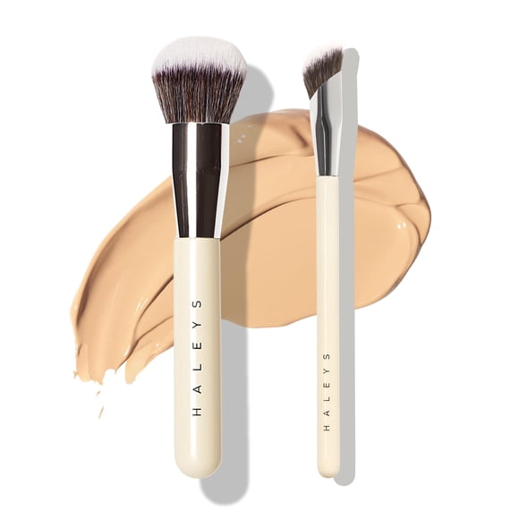 Set de 2 brochas de maquillaje veganas HALEYS