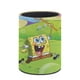 thumbnail image 3 of Bob Esponja -theme Cylinder Pen Holder Pencil Organizer with Flannel Lining PVC Leather Material Cardboard Base for study work 10*8CM, 3 of 6