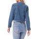 thumbnail image 3 of INSPIRE CHIC Chaqueta de Mezclilla para Mujer Sin Cuello Abierta al Frente Chaqueta Corta de Jean XS Azul, 3 of 6