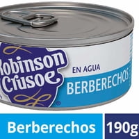 Berberechos Agua Lata Drenado 100 G - Neto 190 G Robinson Crusoe