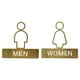 thumbnail image 2 of Letrero De Ba?o Decorativo Para Hombre Y Mujer, Tablero De Se?alización De Metal Para Pared De Ba?o, Restaurante, 1 Par, 2 of 5