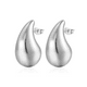 thumbnail image 5 of Aros Plata Estilo Gota Chunky 26 mm, 5 of 5