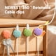 thumbnail image 3 of Organizador De Cables Con Clip Giratorio Paquete De 8 Multicolor, 3 of 7
