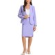 thumbnail image 2 of INSPIRE CHIC Conjunto de Falda para Mujer Regreso a Clases Traje de Maestra Conjunto de Blazer sin Cuello y Faldas Lápiz 2 Piezas Conjuntos Elegantes XL Lila, 2 of 6