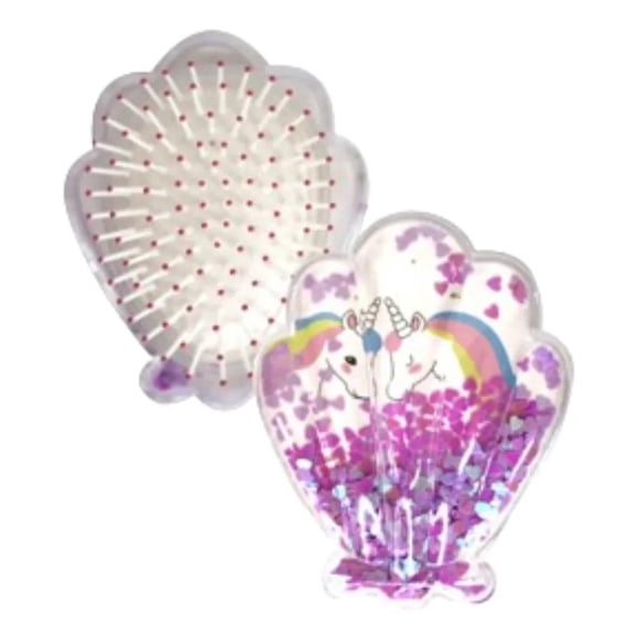 Set 3 Cepillos De Cabello Diseño Ostra Brillante Portatil Lau