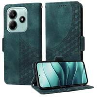 Carcasa Foxdock Xiaomi Redmi Note 14 5G De Cuero Pu, Diseño Acolchado Clásico, Protección Contra Caídas Y Rayones