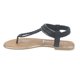 thumbnail image 2 of Sandalia Chalada Mujer Call-25 Negro Plana, 2 of 6