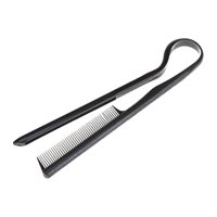 Ioensy - Peine Alisador De Cabello, Peine De Hierro Plano Con Agarre Firme Para Salón De Peluquería En Casa