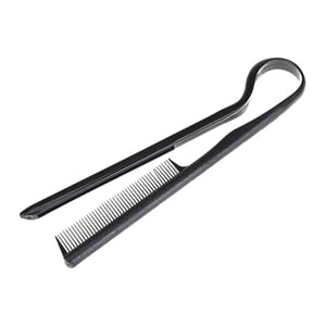 Ioensy - Peine Alisador De Cabello, Peine De Hierro Plano Con Agarre Firme Para Salón De Peluquería En Casa