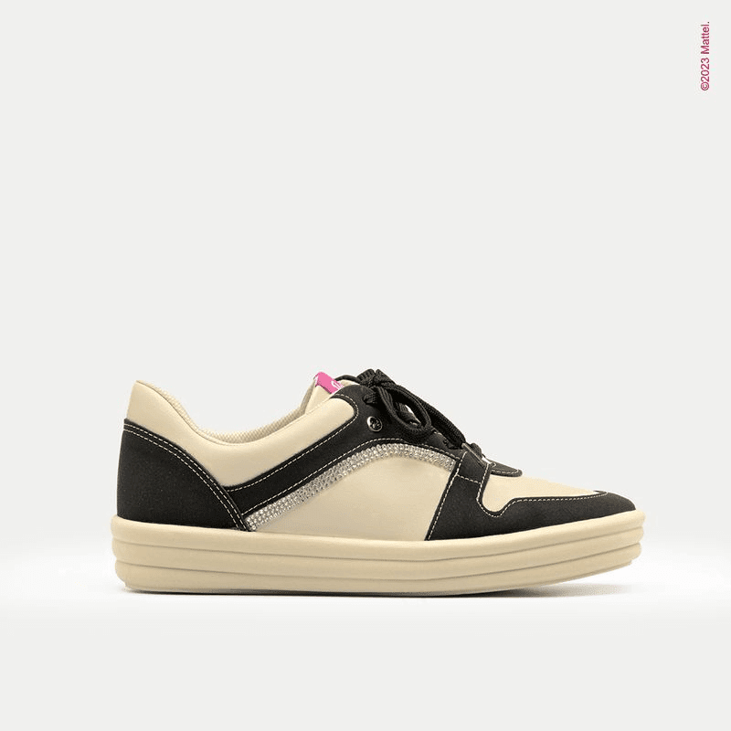 Zapatilla Urbana Mujer Negro/beige Barbie Piccadilly