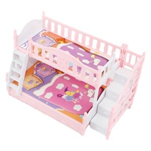 Magideal - Muebles De Casa De Muñecas Escalera Recta Barandilla Juego De Simulación Decorativo Modelo De Cama Doble Reemplazos Para Niños Mayores