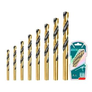 Juego Brocas 8 Piezas Para Metal Hss Total