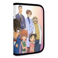Desmarcar - Detective Conan: Caso Cerrado Bolsa De Almacenamiento Plegable Portátil Con Compartimentos, Organizador De Herramientas Multi-Bolsillo, Uso Dual Viaje Y Hogar 26.5*17.8Cm