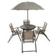 thumbnail image 1 of Juego De Terraza Jardín Set 6 Piezas Con Quitasol Midtown beige, 1 of 10