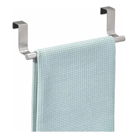 Genérica - Colgador Paños Cocina Y Toallas Puerta Mueble Acero Inoxidable 23.5Cm